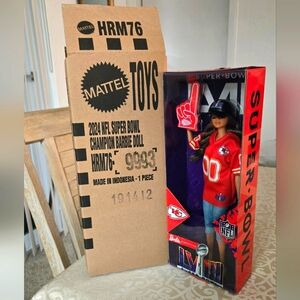 Barbie 2024 NFL Super Bowl CHIEFS Edition